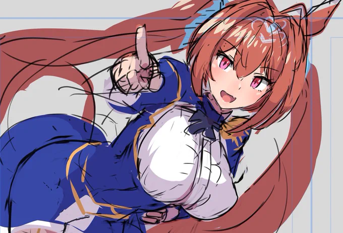 次の幕間な感じの絵として。 