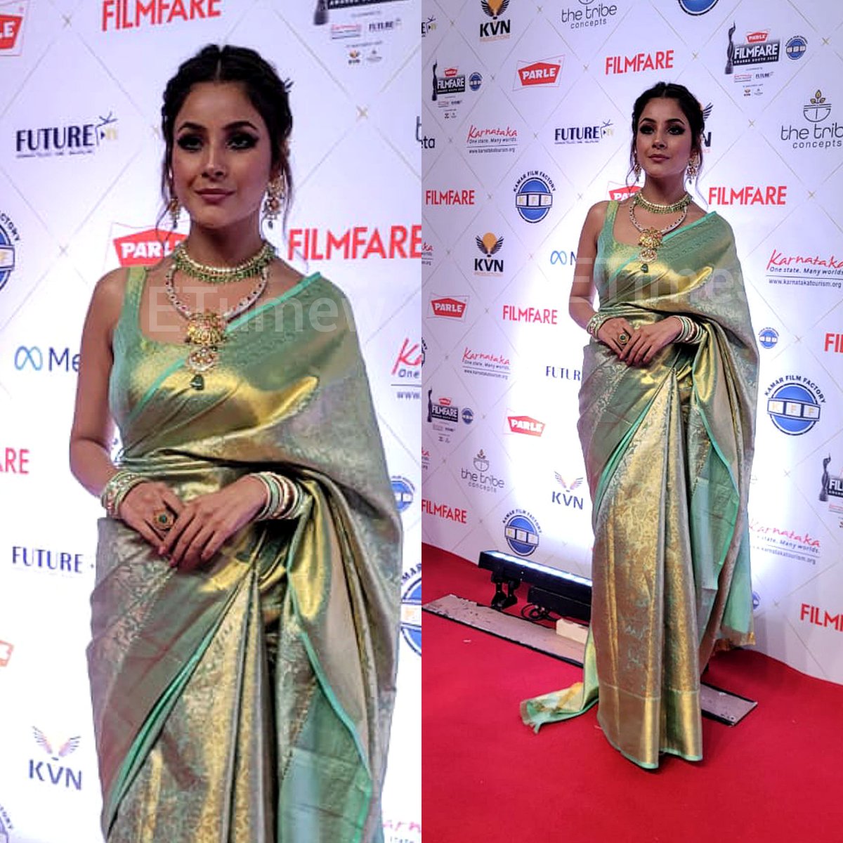 etimes's tweet photo. #SHEHNAAZGILL looks stunning at the #ParleFilmfareAwardsSouth2022 red carpet.
@ishehnaaz_gill https://t.co/OAXQNIsTXD