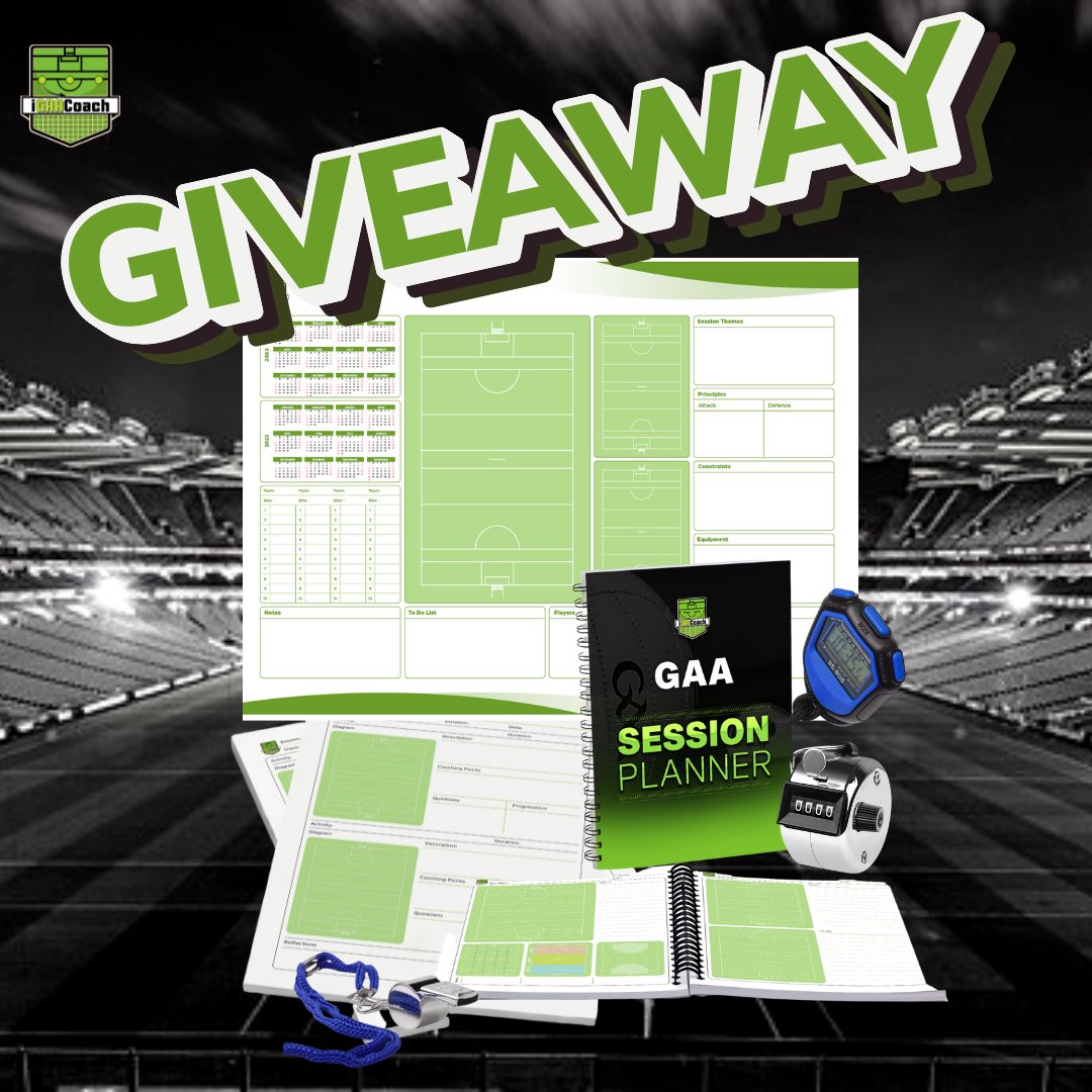 iGaelicCoach (@igaeliccoach) on Twitter photo 🚨GIVEAWAY
To celebrate the launch of our new iGAACoach Session Planners we have the Ultimate Coaching Toolbox to giveaway to 3 lucky coaches. 
➡️Follow @iGAACoach 
➡️ Retweet this post 
➡️ Tag 2 more coaches in the comments
⏰Entries Close 6pm Friday 14th Oct 🚨GIVEAWAY
To celebrate the launch of our new iGAACoach Session Planners we have the Ultimate Coaching Toolbox to giveaway to 3 lucky coaches. 
➡️Follow @iGAACoach 
➡️ Retweet this post 
➡️ Tag 2 more coaches in the comments
⏰Entries Close 6pm Friday 14th Oct