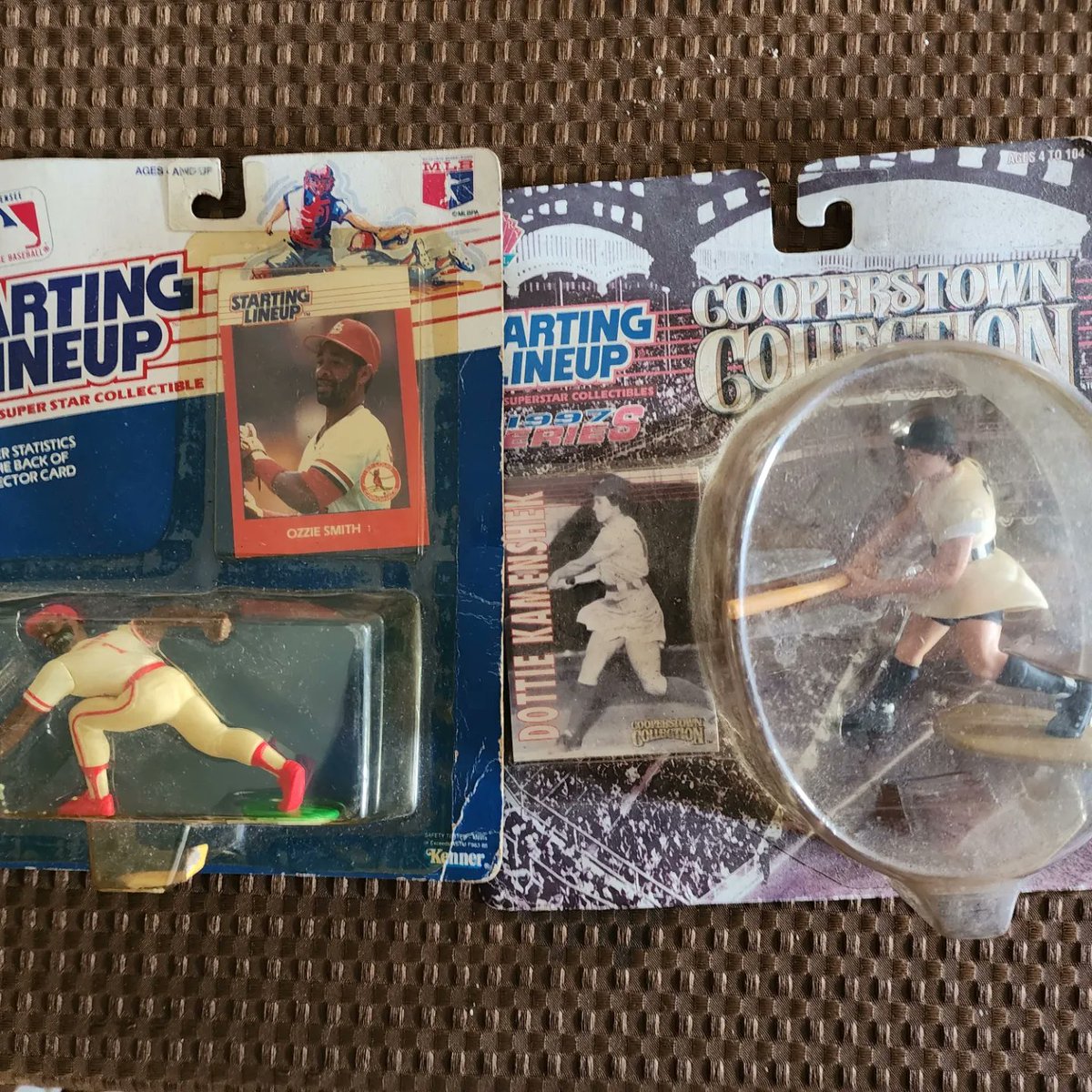 An estate sale haul today. Concerns me that the autos were still there, but at 50% off, worth the risk. Owner was a sports writer back in the day. #stanmusial #enosslaughter #yogiberra #donlarson #joedimaggio #bobfeller #warrenspahn #leagueofthierown #Cardinals #hallmark #yankees