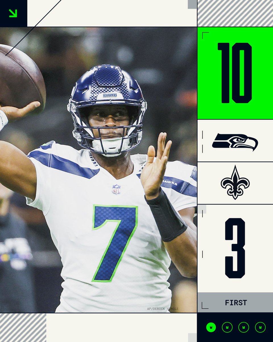Leading after one quarter.