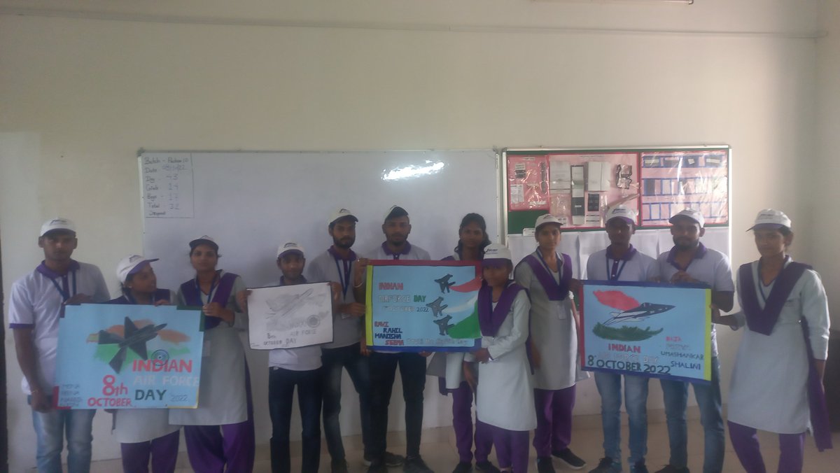TridentCares's tweet photo. This is how we, at #TridentFoundation, celebrated #AirForceDay.
Saluting the warriors of the nation. #JaiHind! https://t.co/3tdGZBtS50