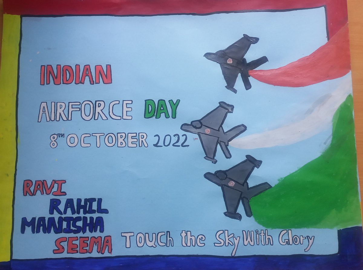 TridentCares's tweet photo. This is how we, at #TridentFoundation, celebrated #AirForceDay.
Saluting the warriors of the nation. #JaiHind! https://t.co/3tdGZBtS50