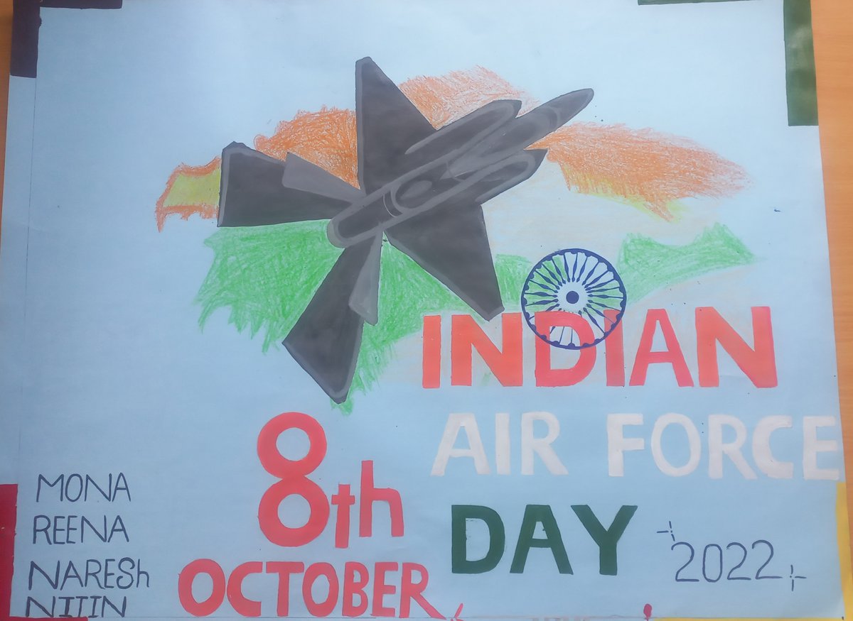 TridentCares's tweet photo. This is how we, at #TridentFoundation, celebrated #AirForceDay.
Saluting the warriors of the nation. #JaiHind! https://t.co/3tdGZBtS50