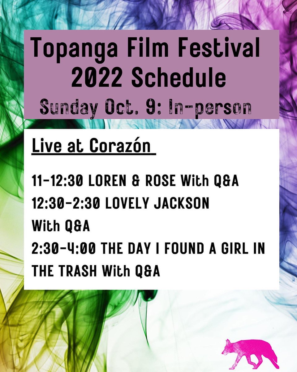 It’s the last day of the #TopangaFilmFestival!