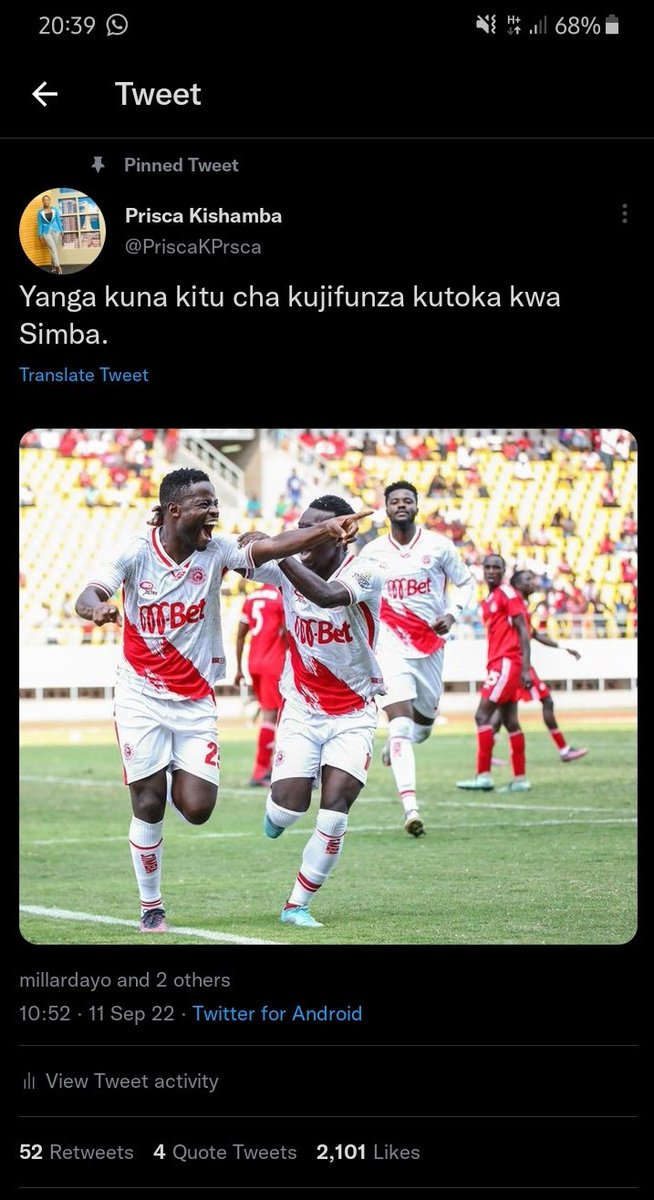 Nawakumbusha tu sio kwa ubaya lakini hii tweet muliisema sana lkn nadhani tunaanza kuelewana sasa.