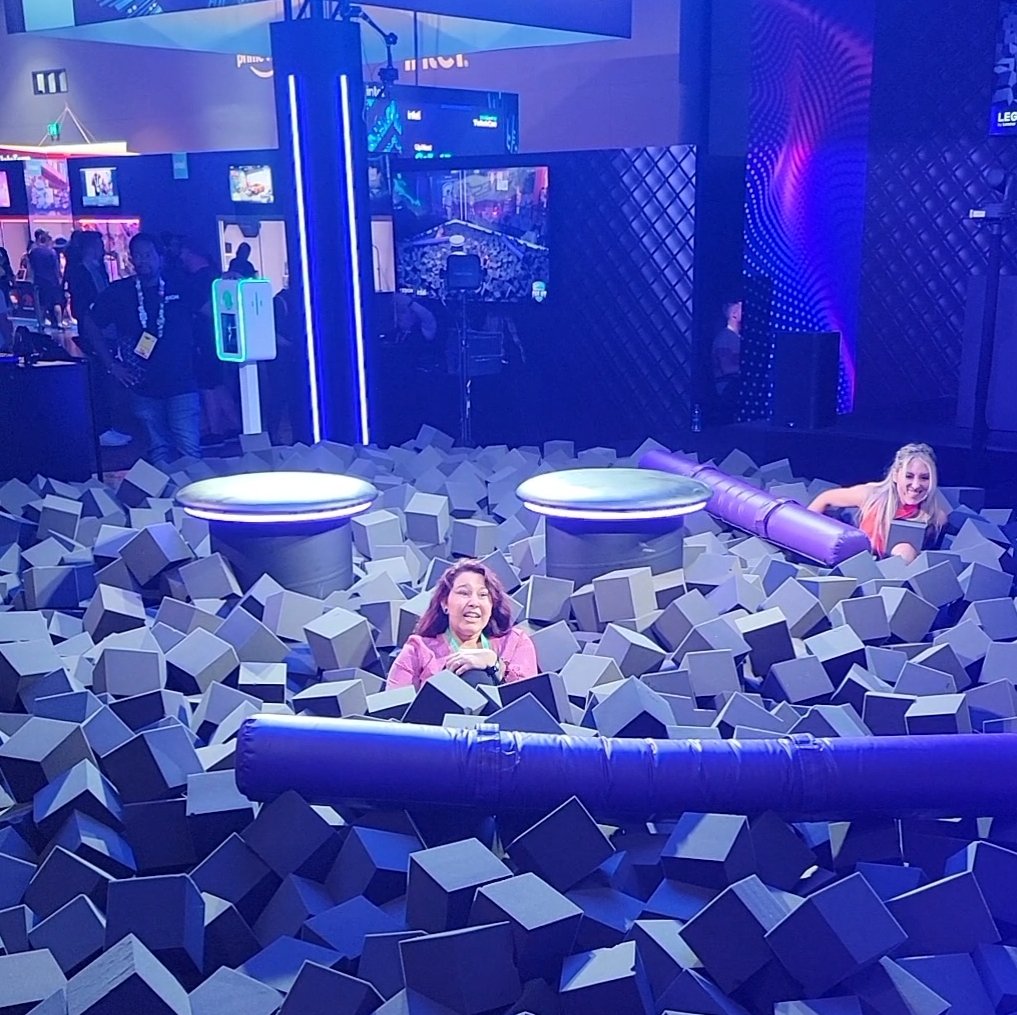 Adriana Chechik Breaks Back In TwitchCon Foam Pit