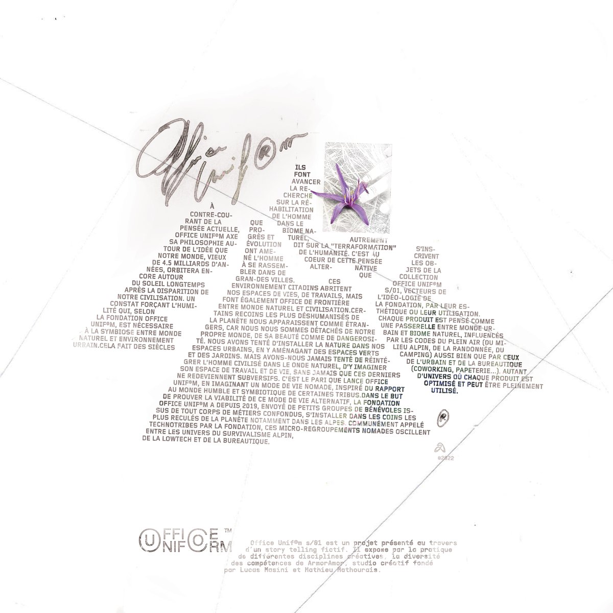 ARMORAMOR_'s tweet image. Cela fait des siècles que progrès et évolution ont amené l’humain à se rassembler dans de grandes villes. Ces environnement citadins abritent nos espaces de vies, de travails, mais font également office de frontière entre monde naturel et civilisation. 🏔

#OFFICEUNIFORM