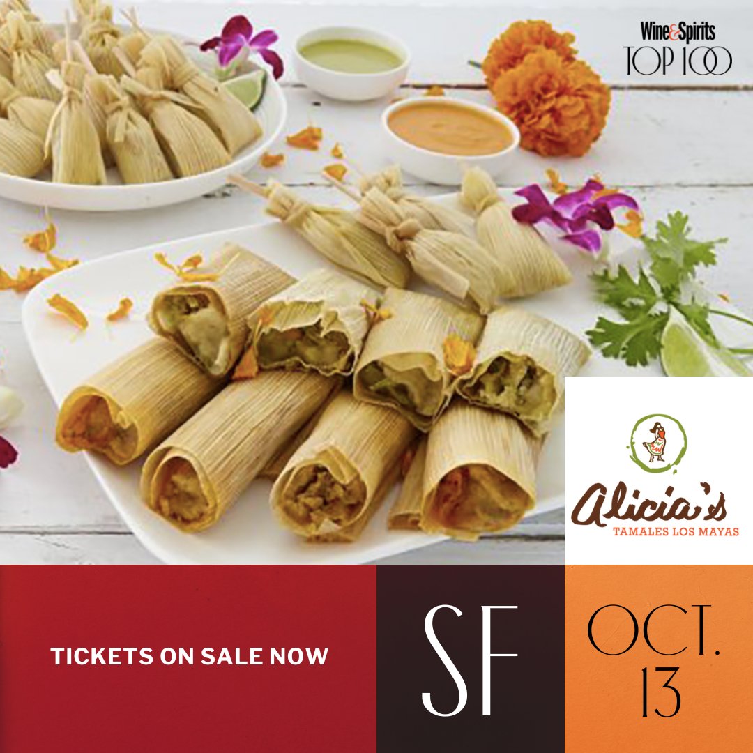 WineandSpirits's tweet photo. This Thurs, @aliciatamales will be at our Annual Top 100 Tasting, serving up hot, fresh #tamales to keep you going as you taste through a slew of the world's best wines.

Get your ticket now:
https://t.co/OmiT0rye7D
#top100event #WandSTop100 #bestofthebest #winetasting #wine⁠⁠ https://t.co/dQDYPlhyS6