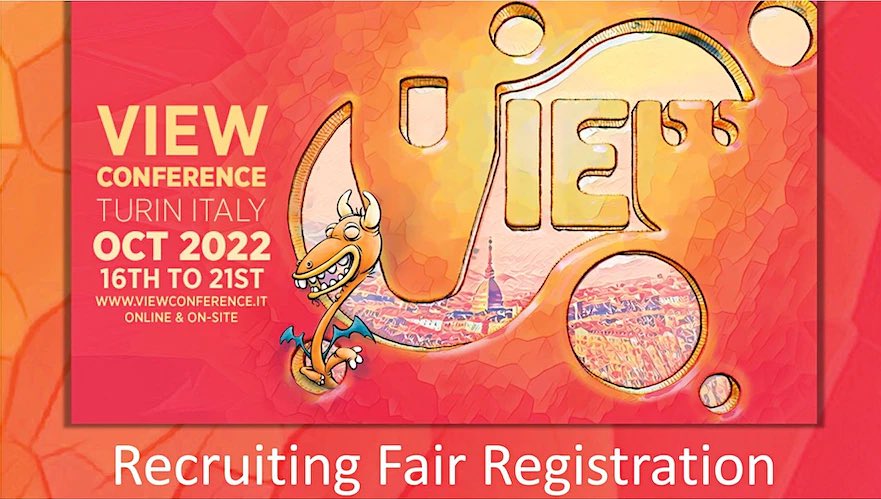 Ele_landia's tweet photo. Get your portfolio in front of key companies hiring people like you at the @ViewConference 2022 #RecruitmentFair: #Rotomaker one of the leading multimedia companies will be there! Donβt miss the chance to obtain your dream job! #vfx #animation #VR #multimedia #Metaverso https://t.co/AvJvE3w1F7