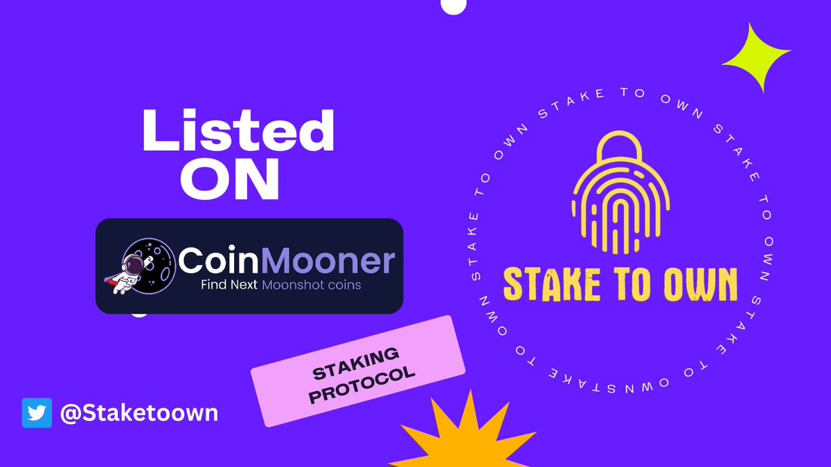 Staketoown's tweet photo. STCK got listed on coinmooner 🔥🚀

🔗 https://t.co/WGglUScTjE https://t.co/xrXPHBqoJQ