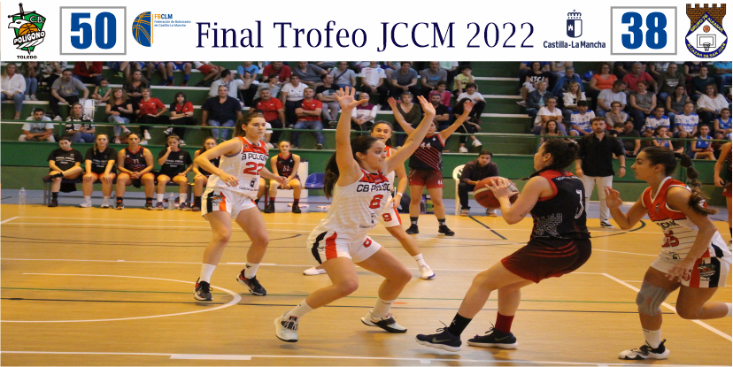 fbclm's tweet photo. #TrofeoJCCM2022 🚺|  Final Partido🏆FINAL
🏀 @CBPoligono 50-38 @G76AlKasar 
🏆Baloncesto Polígono Campeonas de Castilla-La Mancha por 2º año consecutivo.
CRÓNICA 👇👇
📰 https://t.co/asANCWNtTj
📸FBCLM
#PasionXBasketCLM  @deportesclm @BaloncestoBV https://t.co/KFEPqLyOBC