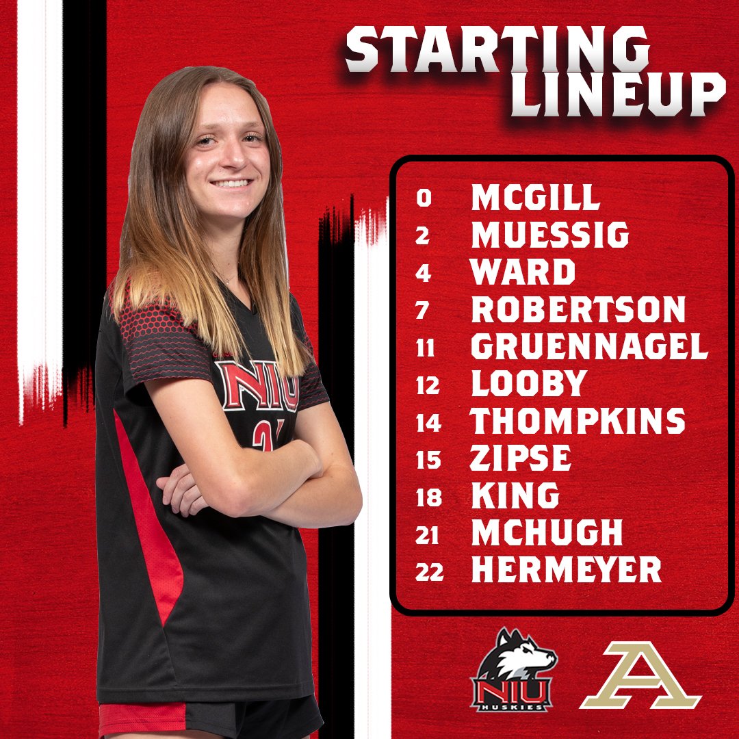 NIUWomensSoccer's tweet image. Our Starting XI for today's Alumni Day match against Akron. Kickoff is less than 15 minutes away!

#NIUWSoccer | #NewFoundations
