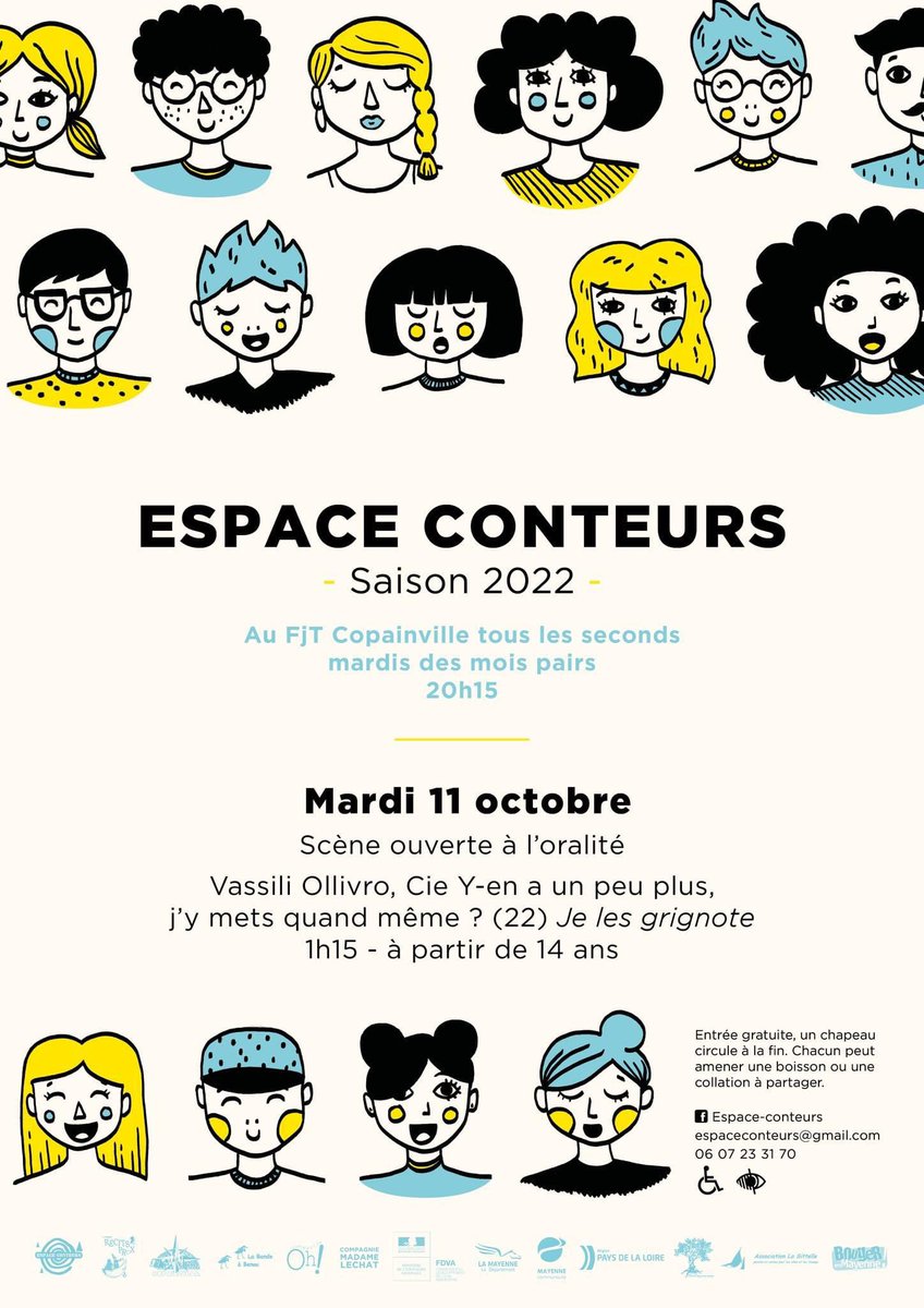 CompagnieOh's tweet image. Au plaisir de vous retrouver à Mayenne au FjT Copainville ce mardi à 20h15.