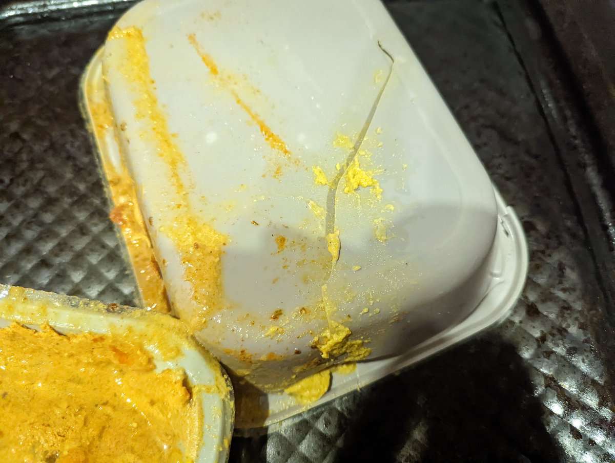 zoebirtles's tweet photo. @AsdaServiceTeam hi, I've had a refund request denied for an Indian meal set when it was damaged, photo below. Could this be looked into please? Cheers! https://t.co/eMmqY4EwdG