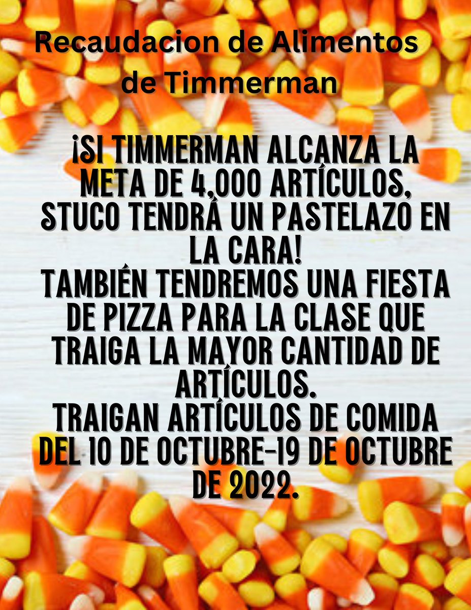 TimBulldogs's tweet photo. Our annual food drive starts tomorrow! #TimmermanHOPE
Cute images designed by two of our StuCo members. https://t.co/gEFHN8bptg