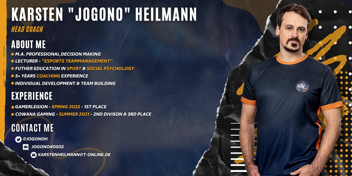 Gamerlegion has allowed me to explore options for 2023. I want to role swap back to Head Coach. I am confident that I can revolutionize the way teams practice. Further infos upon request. Full time offers only.