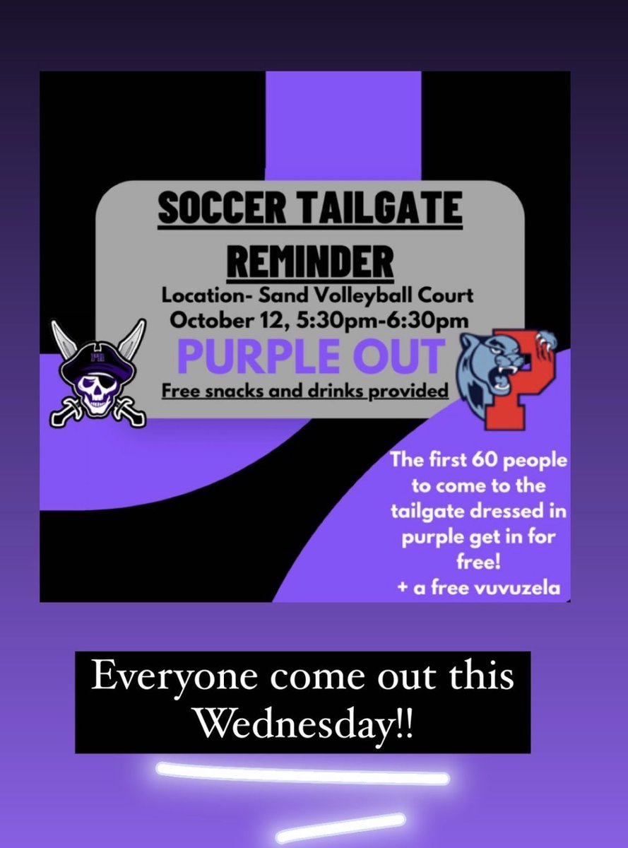We appreciate the support 💜⚽️. ⁦<a href="/prhs_athletics/">Porter Ridge Athletics</a>⁩ ⁦<a href="/PorterRidgeHSNC/">Porter Ridge High School</a>⁩