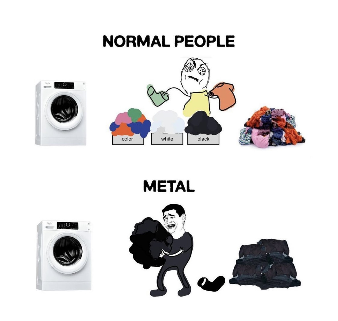 SpiralDirect's tweet photo. No colours are running in this manor 💀👌
Just how we like it.. 🖤
#gothmeme #gothicmeme #gothmemes #metalhead #metal #gothicfashion https://t.co/SvjuLRUmkH