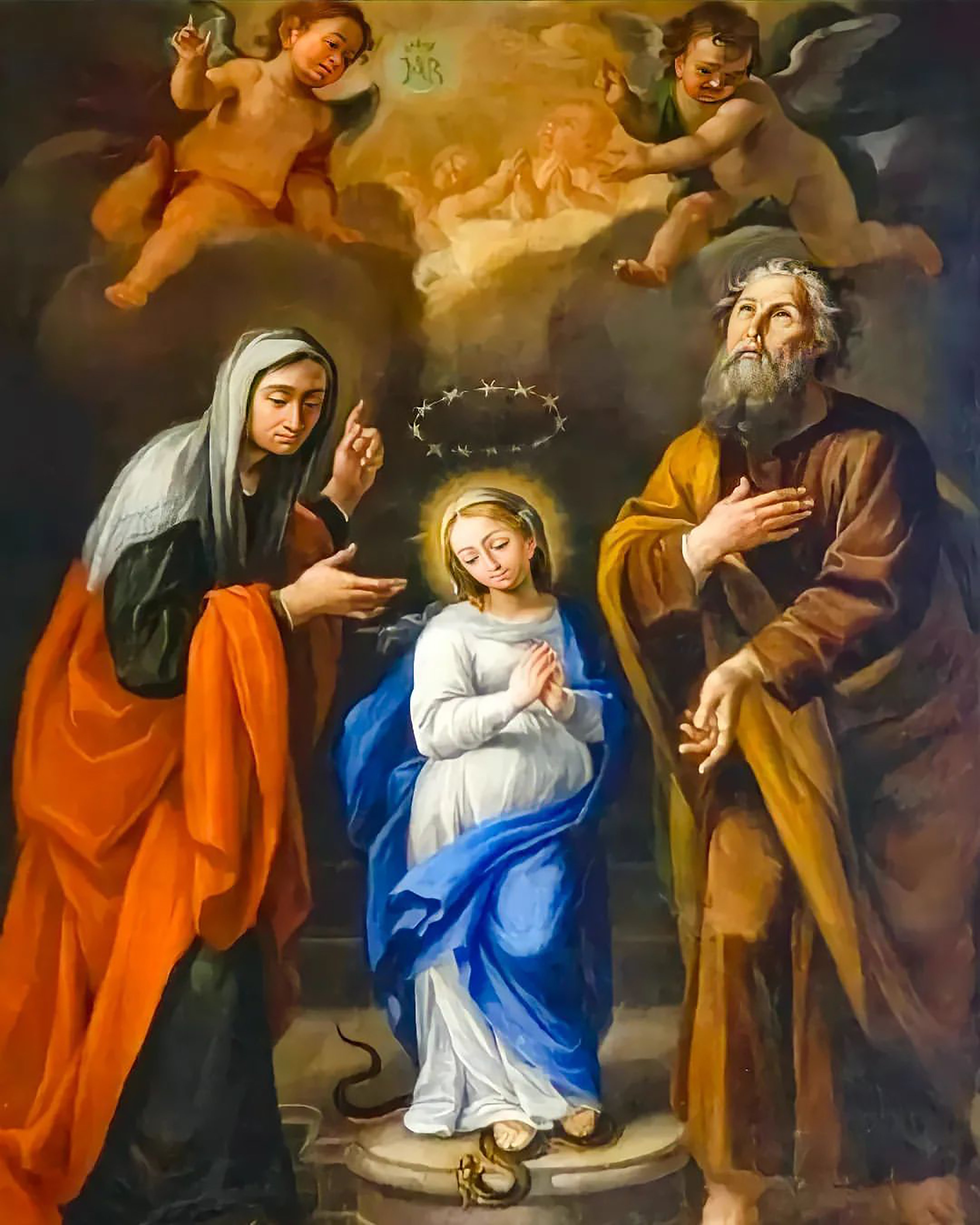 Sant'Ana e São Joaquim com a Virgem Maria criança