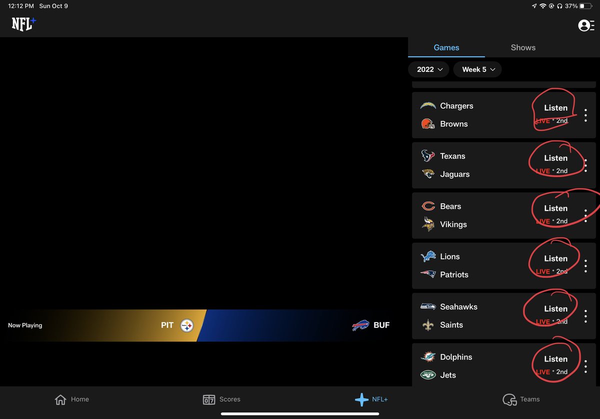 jaycer4's tweet photo. What am I paying for @NFL #nflplus
So I can only listen to games??  Garbage!!! https://t.co/qCFCDI8TmN