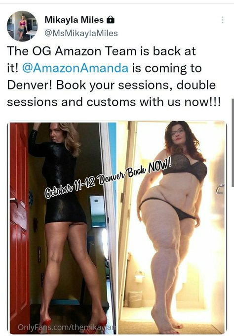 It's Happening!! PEOPLE!! Don't miss out!! Denver... we're coming for you 😈 https://t.co/FA8E3FtVgP<a href="/tag/strongwomen"class="tags"><span>#strongwomen</span></a><a href="/tag/giantess"class="tags"><span>#giantess</span></a><a href="/tag/domination"class="tags"><span>#domination</span></a><a href="/tag/tallwomen"class="tags"><span>#tallwomen</span></a>