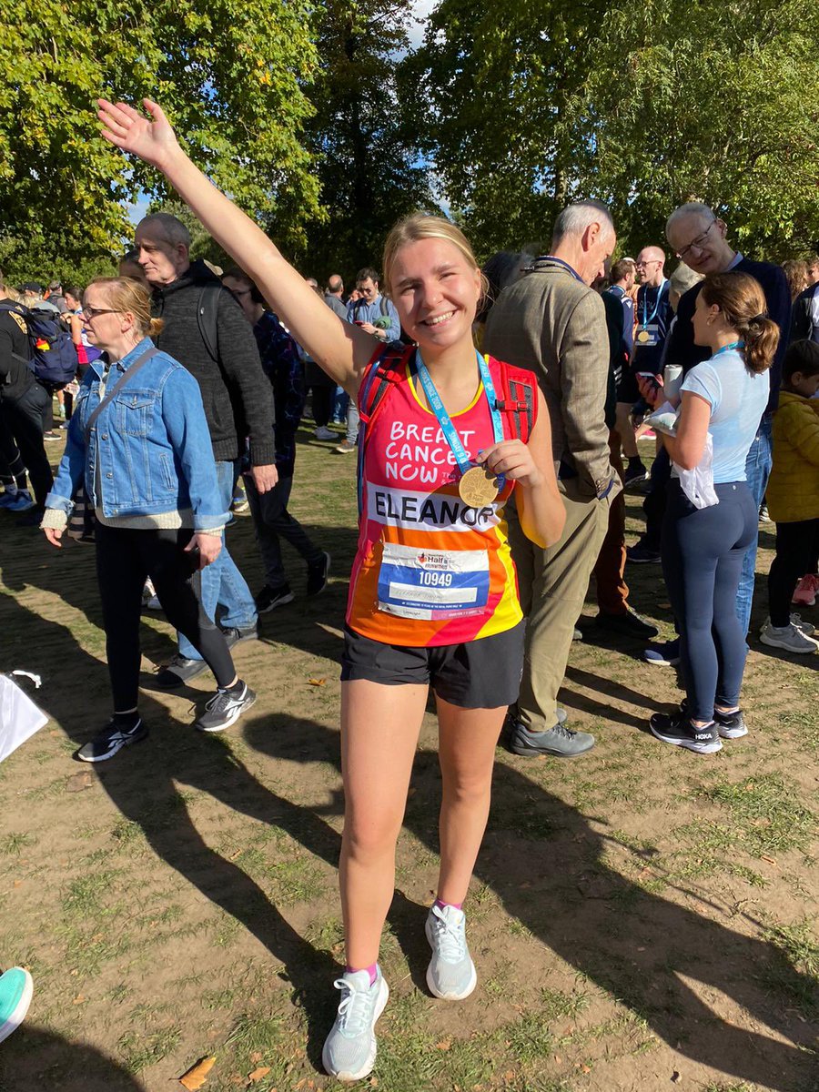 My first half marathon is now complete!! 🏃‍♀️🙌 02:00:29🏅

Thank you to EVERYONE who’s supported and donated 🌟

And to <a href="/BreastCancerNow/">Breast Cancer Now</a> for supporting me on this journey! The work you do is so inspiring and it was an absolute joy and pleasure running this race for you 💗