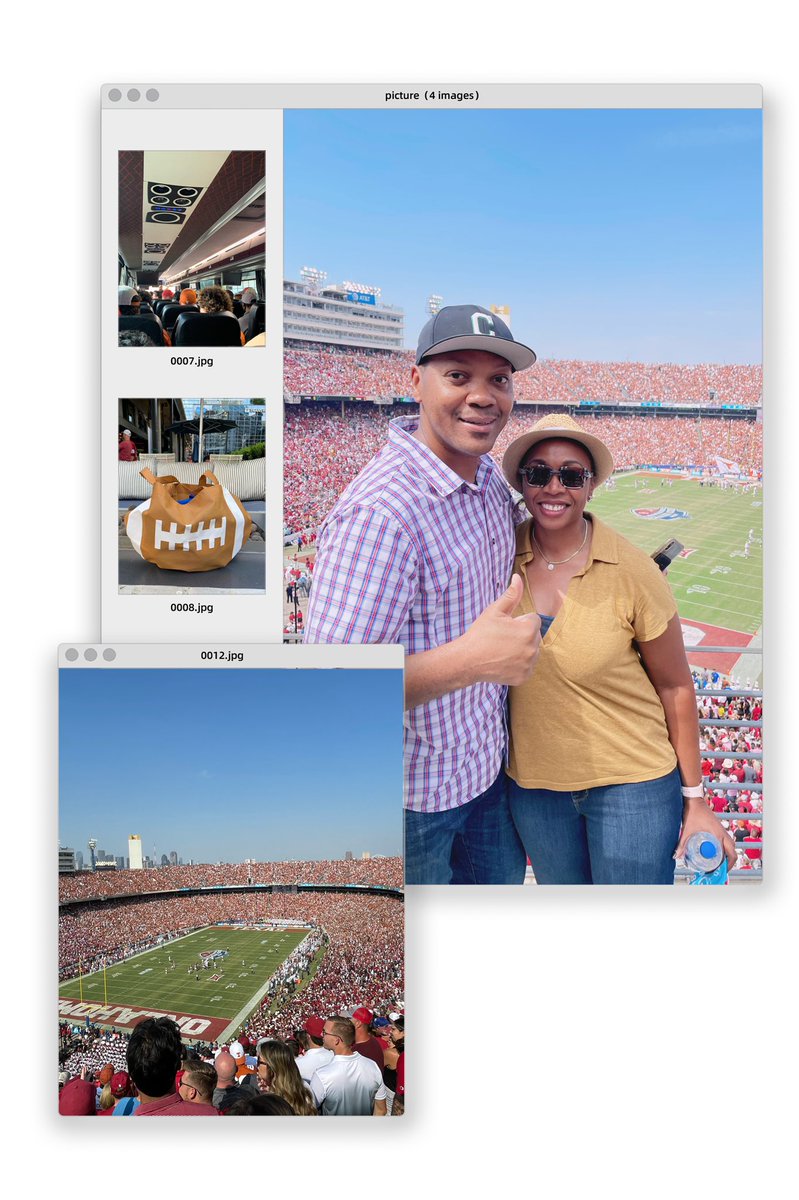 Awesome time and experience at yesterday’s Red River Showdown: Texas vs Oklahoma 🏈.