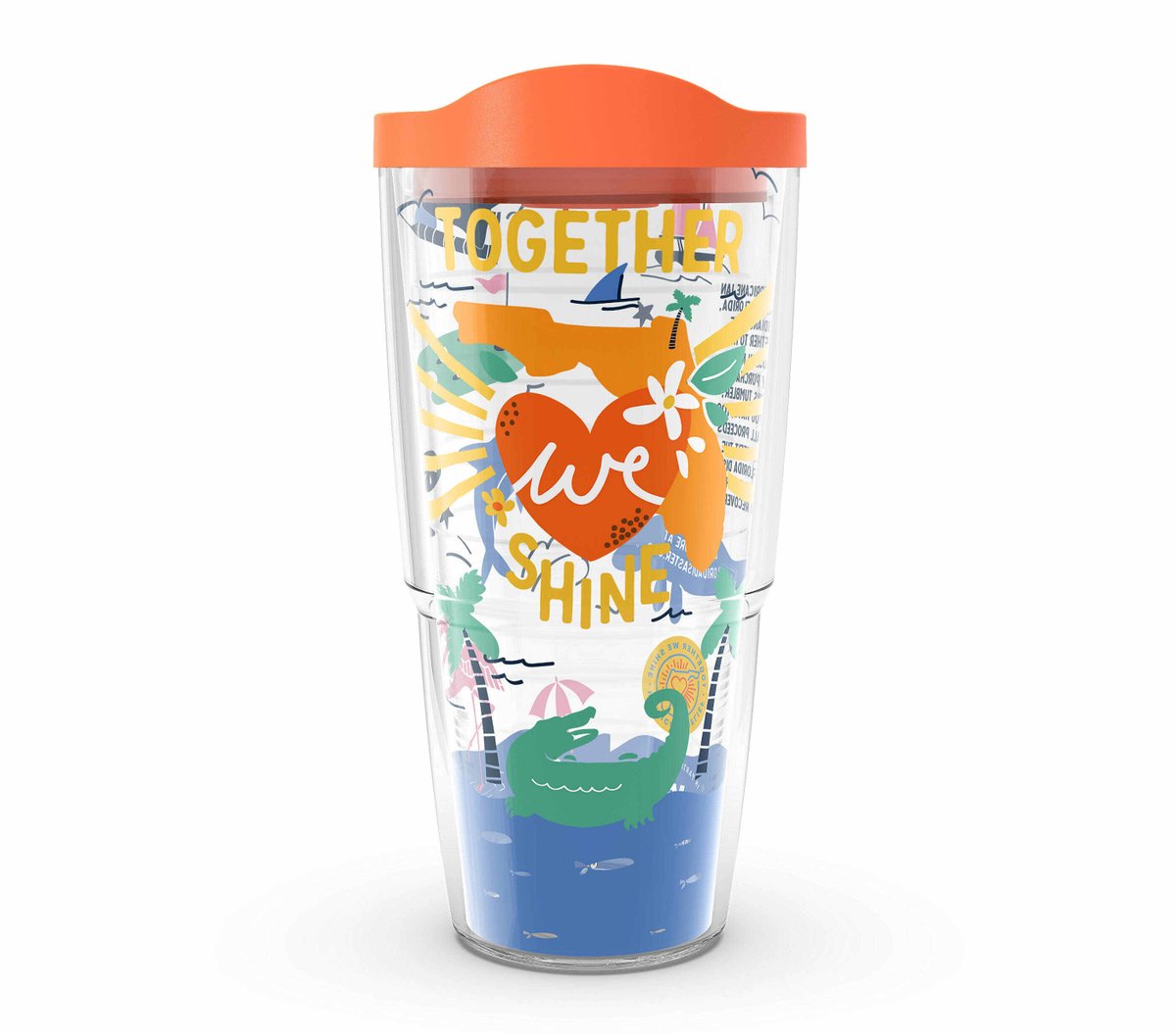 GovRonDeSantis's tweet photo. .@Tervis has created a “Together We Shine” tumbler, and all proceeds from its purchase will go towards the Florida Disaster Fund to help Floridians in need recover from #HurricaneIan. 

To purchase the cup, visit: https://t.co/o7pXNq0CDt https://t.co/8Q7VrkIcR1