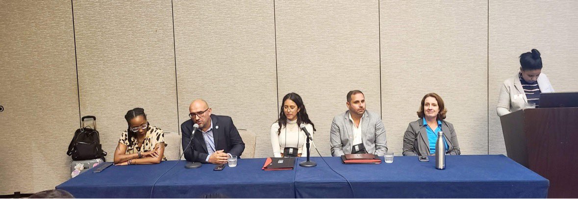 NHCFAE1's tweet photo. The NHCFAE is supporting the FAA @FAANews at the HACU @HACUNews National Annual Conference in San Diego This weekend. We were able to participate in panels and discuss FAA careers and Internship Opportunities.  Raina Price and Migdalia Gonzalez were leading our FAA team. https://t.co/wgB2btPOao