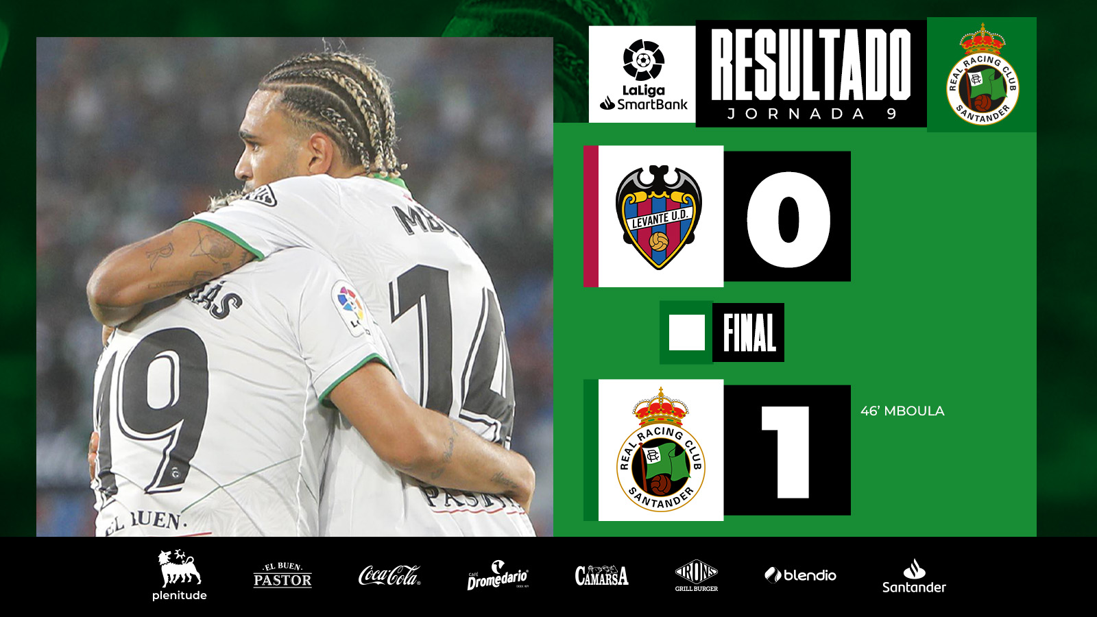 Real Racing Club Santander return to LaLiga 1l2l3