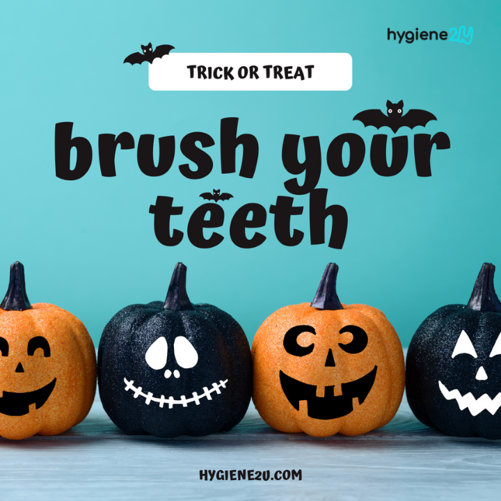 hygiene_2u's tweet photo. …after you’ve had something good to eat! 😋

We all love GOBLIN up that delicious candy, but sticky sweets stay stuck on your teeth long after you’ve eaten them. 

👻 Eat the candy, but make sure to brush twice per day for 2 minutes, and floss before bed.👻 

#oralhealth https://t.co/bILM2TB6GW