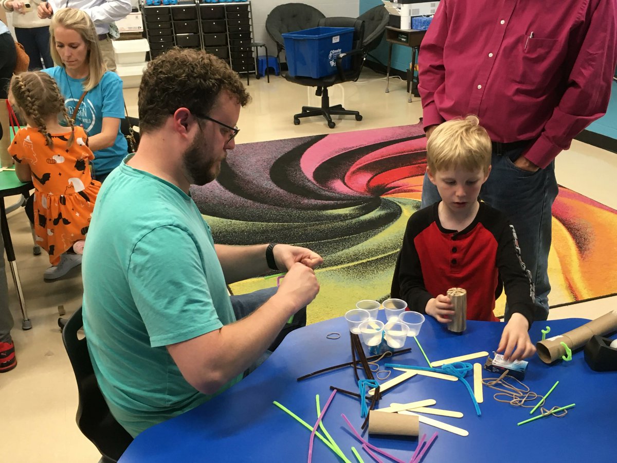 SummitDriveES's tweet photo. Summit Drive hosted Family Design Night. Families learned how to use the design thinking process, heard empathy interviews from students, and designed a prototype for new playground equipment. Students shared their prototypes with everyone at the end of the evening. #summitdriven https://t.co/ao7UyRA5rf