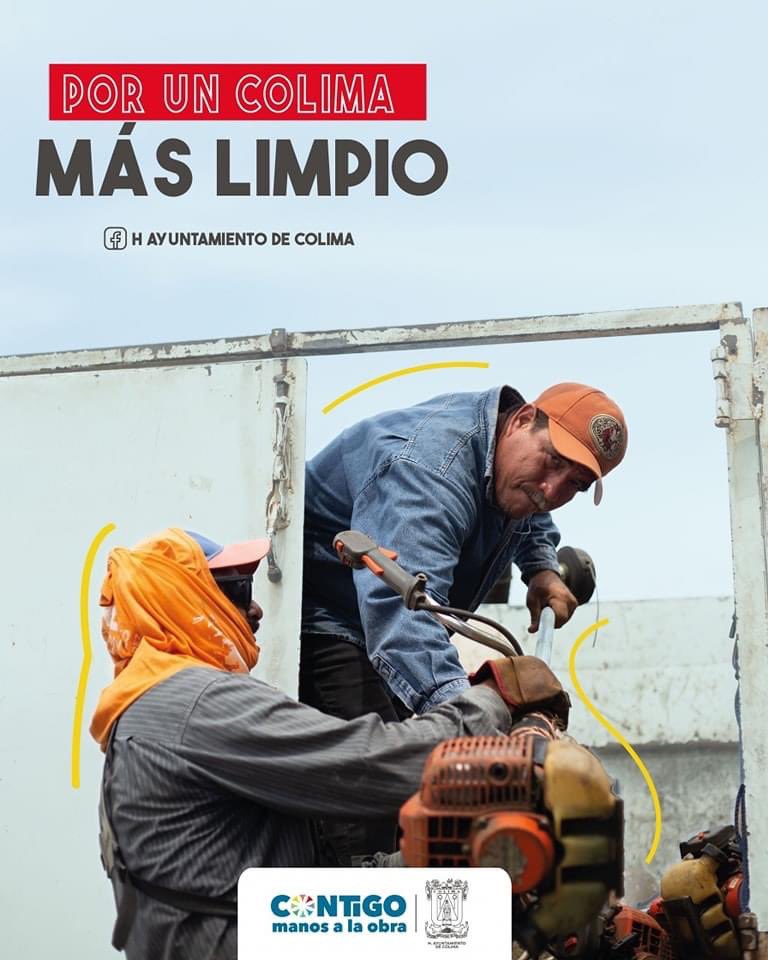 ColimaMunicipio's tweet photo. Un #ColimaLimpio lo construimos entre todas y todos.
#1AñoContigo
#GobiernoMunicipal #ColimaCapital https://t.co/mqT6AWQJE7