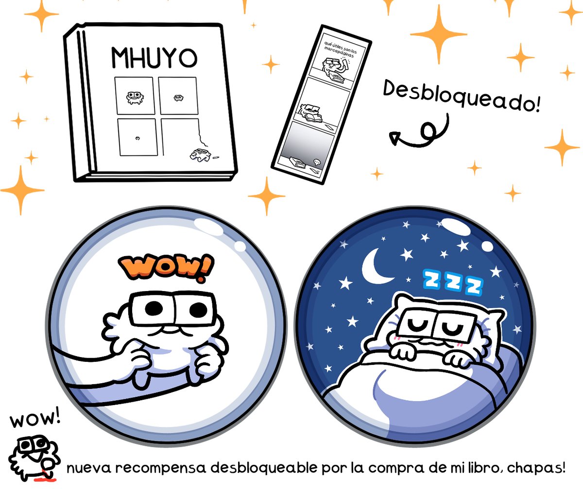 YA LLEGAMOS A LA PRIMERA META DE MI CROUFANDO!! Por la compra de cada libro se dará de regalo un marcapáginas!

PERO ESPERA, SI SE LLEGA A LA SEGUNDA META,
SE DARÁN ESTAS CHAPAS TAMBIÉN!! MIRALAS!!