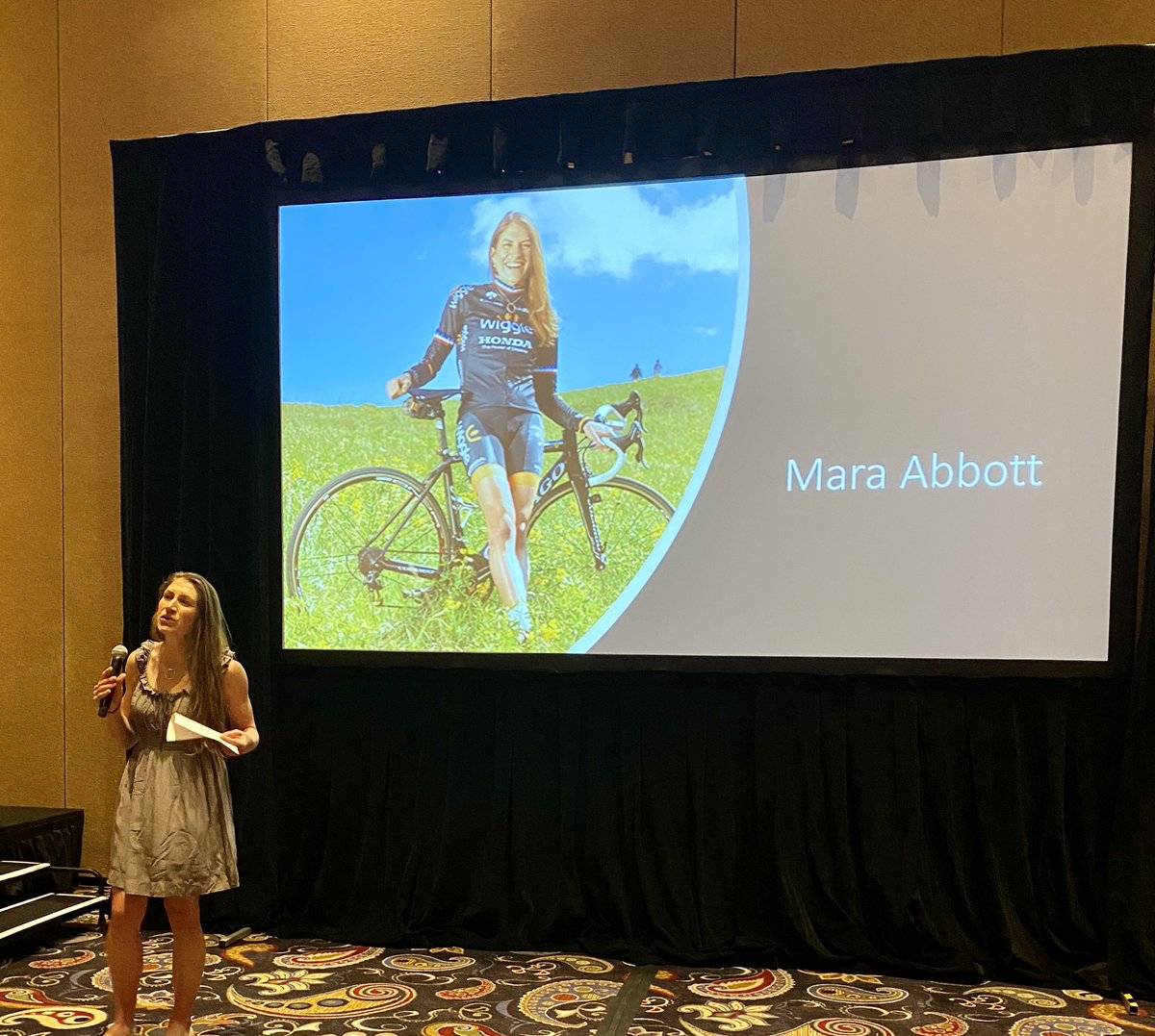 jbbs's tweet photo. The extraordinary @MaraAbbott relating accomplishments, new starting lines and Olympic races… #womeninautomotive https://t.co/3iwLsfTriR