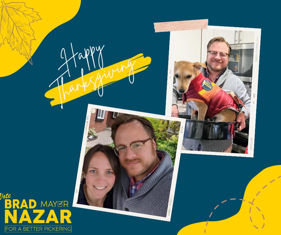 brad4pickering's tweet photo. Have a safe and happy Thanksgiving - from my family to yours.
.
.
.
#pickering #pickeringproud #pickeringon #on #ontario #onpoli #instagood #follow #election #mayor #bradnazar #brad4pickering #brad4mayor https://t.co/4Lso999IuR