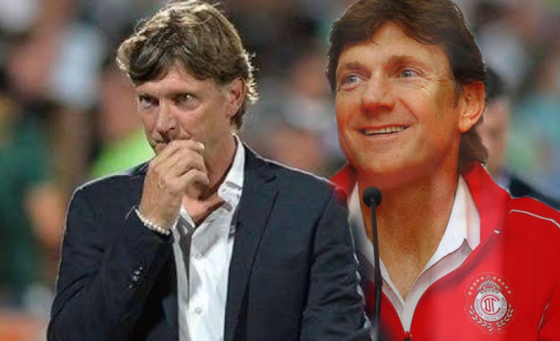 Hernán Cristante después de cada gol de Toluca.