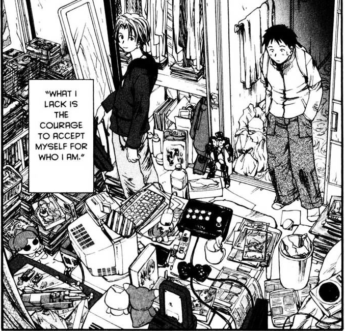 I recently reread Genshiken after forgetting about it for like 10 years and for its flaws I still love it. Incredible understanding of pencil neck nerd idiot psychology and devotion to rendering their disgusting bachelor pads.