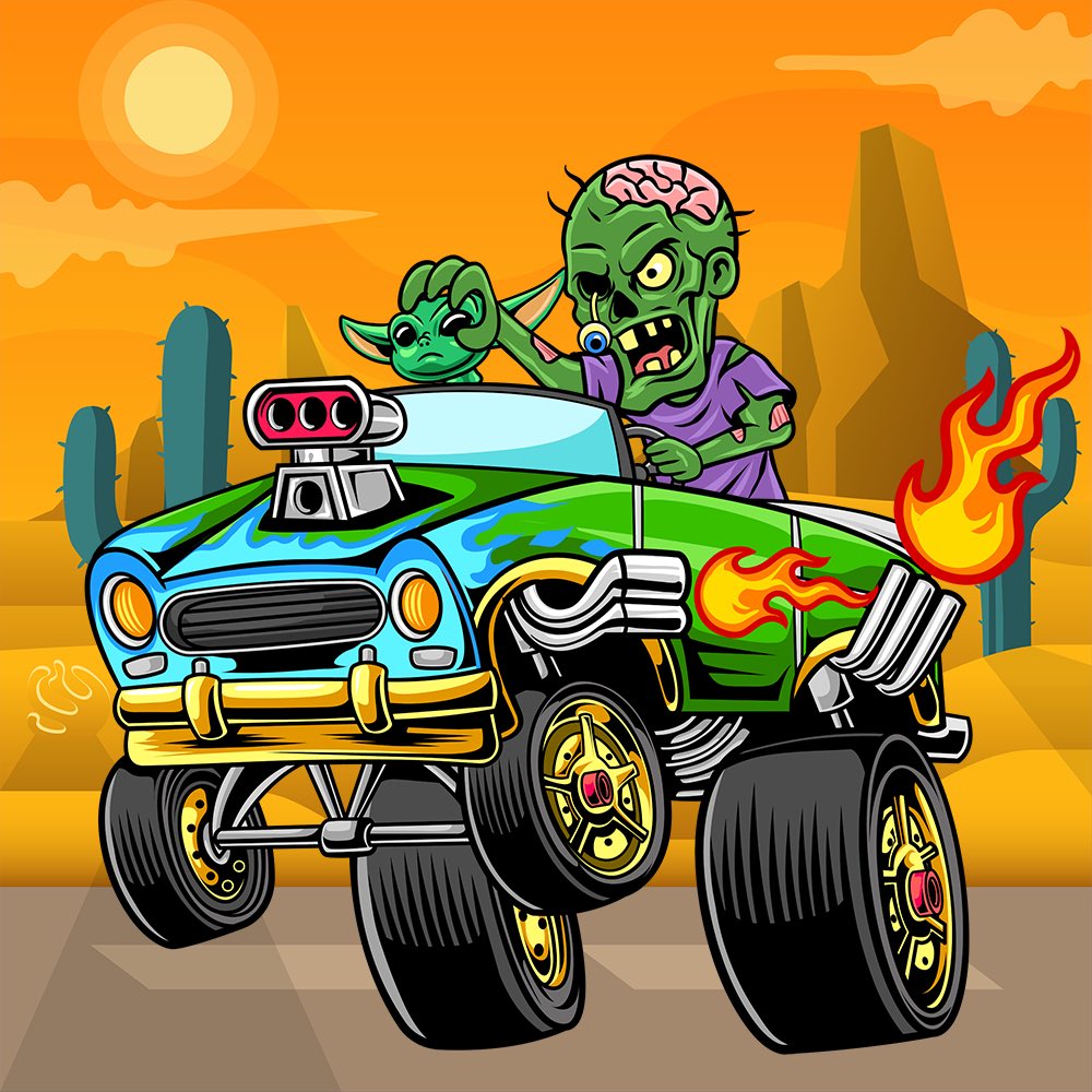 TheRoadiesNFT's tweet photo. 🔥Happy Sunday Dropping Another Sneak Peek 🔥 Art Is complete now time for some marketing. https://t.co/MisipgdzPL