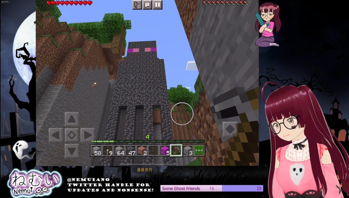 NemuiAno's tweet photo. Check out the giant enderman I made in #minecraft isn't he cute! Watch the stream over on Twitch 🥰 
https://t.co/tbrc4TE1N8 https://t.co/0nQY2DzpK8
