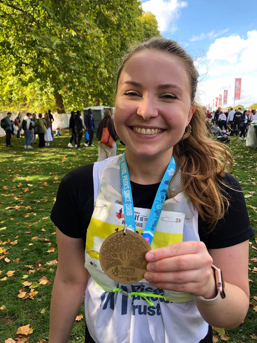 Fr3yaClarke's tweet photo. Had a great time running the @RoyalParksHalf with @jonbcollins for @PrisonersEd and raising over £700! Thank you so much to everyone who donated ☺️ If you would still like to you can here: https://t.co/2efSgMwuZT #RoyalParksHalf #TeamPET 🏃🏼♀️ https://t.co/MFwpGqbubm