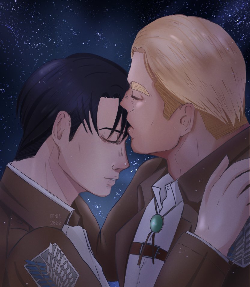 Feiray333's tweet photo. "Feeling safe in your arms" 

Finally finished this (I think I like it better without the background lol) 
#エルリ #eruri #erwinsmith #leviackerman #couple #digitalart #digitalsketch #digitalpainting #erurifanart #attackontitan #attackontitanfanart #illustration #illustrator #art https://t.co/Btb9djMXge