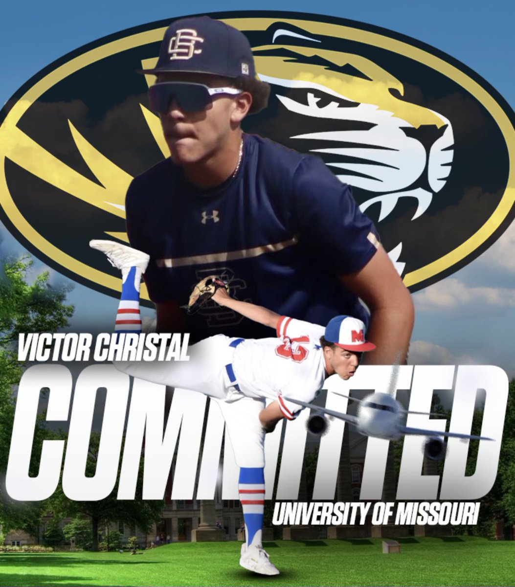I am blessed to announce that I will be furthering my academic and athletic career to The University of Missouri. I would like to thank God, my family, and my coaches who helped me on this journey. Go Tigers! <a href="/MizzouBaseball/">Mizzou Baseball</a>