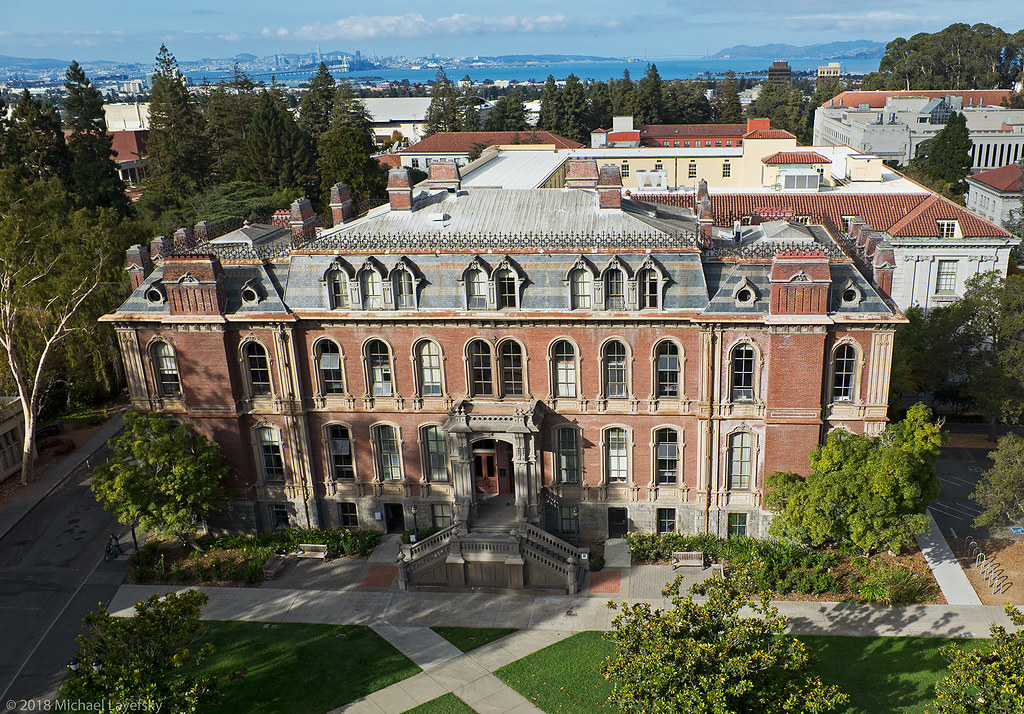 CalBearsHistory's tweet photo. 150 years ago, on October 9, 1872, cornerstone of South Hall, the first building on the @Cal campus, was laid. When it opened, South Hall was home to the library &amp; to laboratories for agricultural, physical &amp; natural sciences. It is now home to the Berkeley School of Information. https://t.co/M2Z6Tl7pDD
