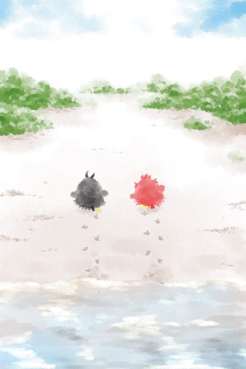 「あしあと 」|カナブンのイラスト