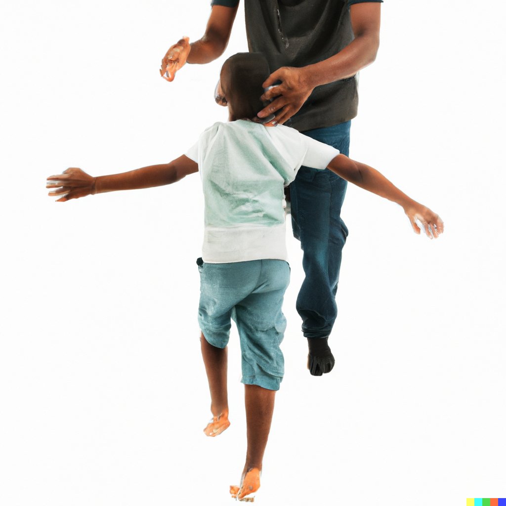 rashadmoore's tweet photo. OK. DALL-E is Genius!!!

"Photo of a young black boy running into the arms of his father"

#AINerd #dalle2 https://t.co/FbcnuBCIel