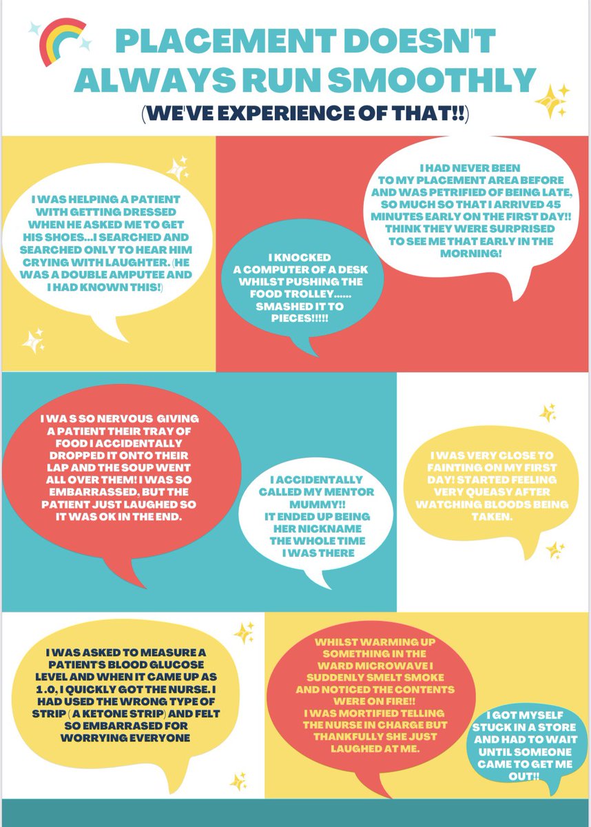 🌟 The good &amp; the bad of clinical placements! 🌟
A resource made by the peer mentors for the Sept 22 cohort just ahead of their first placements! #studentnurses #peermentors #ourexperiences #qubsonm