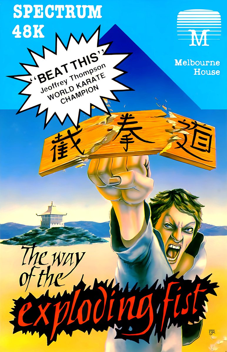 leither_mark's tweet photo. A 1985 release Way of the Exploding Fist by Melbourne House

Programmer - Gregg Barnett, William Tang
Cover art - David John Rowe

Cover image upscaled and cleaned

https://t.co/wZbY0vg72z

#retrogaming #retrogames #gameart #8bit #retro #zxspectrum #wayoftheexplodingfist https://t.co/akpAYLc5iK