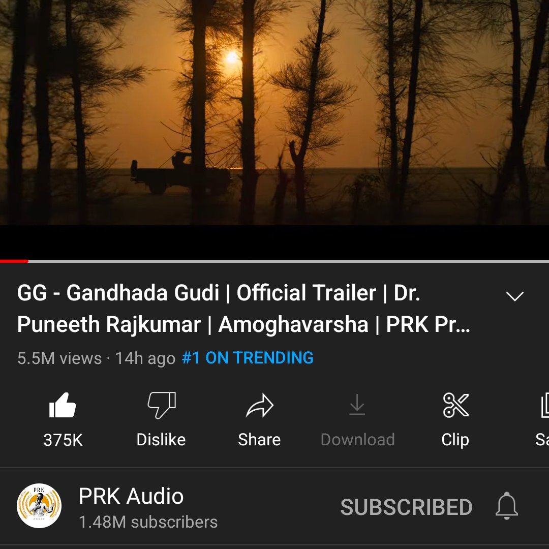 5.5M views🔥❤️

#GandhadaGudiTrailer